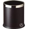 Papelera GPX-43 sin tapa para el hogar, hotel, baño, redonda, de una sola capa, para bolsa, piel sintética, 10 L, cubo para habitación