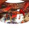 Boda Utilería de Boda China Tela de Techo Manto Estilo Antiguo Pintura a Tinta Decoración de Diseño de Escena de Boda Tela con Figura de Xiangyun