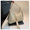 Bolso Simple de Moda con Patrón de Cocodrilo para Mujer 2024 Primavera y Verano Nuevo Estilo Coreano Bolso de Hombro de Alta Gama Bolso Sobaco de Cuero Aceitado