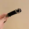 Clip de Cabello de Lentejuelas en Forma de Corazón de Gama Alta Exquisito, Clip Negro para Flequillo, Clip Lateral para la Frente de Mujer, Nuevo Estilo 2023 para Mujer