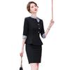 Terno Profissional para Recepção de Hotel Feminino Temperamento Roupas de Trabalho Salão de Beleza Loja de Joias Roupas de Trabalho Manga Média Primavera e Verão Novo