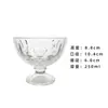 Cuencos de vidrio tallado a rayas verticales estilo europeo retro, copas de postre, ensaladeras, tazas de moda para bebidas frías y helados, disponibles en varios colores