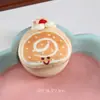 Pente com Almofada de Ar de Capivara Fofa de Desenho Animado Portátil Boneca de Comida Pingente Pente Massageador Dobrável para Menina Pente com Airbag Atacado