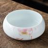 Cerâmica Pintada à Mão Lavador de Chá Grande Doméstico Kung Fu Acessórios para Conjunto de Chá Bacia de Armazenamento para Xícaras de Chá Tigela para Lavar Porcelana Branca Panela para Lavar Lápis Água