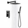 Conjunto de Chuveiro Embutido Transfronteiriço, Conjunto de Chuveiro Quente e Frio Embutido Personalizado, Conjunto Completo de Metais Sanitários de Aço Inoxidável