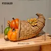 Adornos de calabaza de resina artificial, accesorios de frutas y verduras, decoración de ambiente otoñal para el festival de la cosecha, artículos de decoración para el hogar