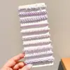 Elásticos de Cabelo em Caixa 2025 Novo Estilo Elásticos para Mulheres, Alta Elasticidade Cordas de Cabelo Duráveis, Acessórios de Cabelo para Rabo de Cavalo Alto, Faixas de Cabelo