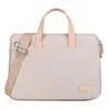 Maleta Portátil Bege Bolsa para Laptop Bolsa para Armazenamento de Documentos de Escritório e Negócios Pode Imprimir Logo