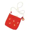 Bolsa de lona de manzana dulce y linda para niñas, nuevo modelo de verano 2026, alto atractivo estético, moderna, casual, bandolera de gran capacidad