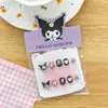 Pegatinas de Uñas Portátiles de Dibujos Animados Kuromi para Niñas Pequeñas, Nuevas Pegatinas de Uñas Cortas Hechas a Mano 2026 para Niñas