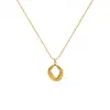 Marca Gargantilla europea y americana collar geométrico irregular cadena para clavícula femenina ins frío simple acero de titanio P987