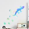 Nueva película láser PET reflectante colorida, pegatinas de pared talladas, pegatinas de pared de vidrio de geco DIY para coche LS013