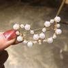 Pinza para el cabello de perlas Ins Pinza metálica linda para flequillo de niña Pinza de agarre Adorno para la cabeza estilo Mori Accesorios para el cabello estilo coreano para mujer