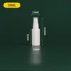 Botella Atomizadora Blanca de 30/50/60 ml, Botella Atomizadora Portátil de Niebla Fina Hidratante, Botella Recargable para Desinfectante de Alcohol
