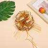 Atacado de fabricantes de fita de flor de casca para embalagem de presente de Natal, flor de bola tridimensional com padrão de árvore grande 50# transfronteiriço