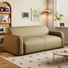 Sofá Minimalista Moderno Nórdico para Apartamento Pequeno na Sala de Estar, Uso Doméstico, Apartamento de Aluguel, Escritório, Recepção de Hotel, Tecido de Couro Resistente a Arranhões de Gato