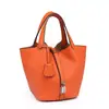 Capa superior piel de vaca H cesta de verduras para el hogar bolso cubo moda transfronteriza bolso tote de gran capacidad bolso de cuero para mujer venta al por mayor de fábrica