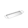 Estante Plegable Transfronterizo de Acero Inoxidable para Patas de Pollo a la Parrilla Estante Portátil con Bandeja Inferior Estante para Pollo a la Parrilla Placa de Barbacoa BBQ Estante para Barbacoa