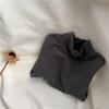 GL-kids - Camisa básica de manga larga con cuello medio alto para niños y niñas, de otoño e invierno, de estilo coreano, con parte superior gruesa de color liso.