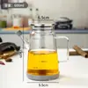 Olla de Aceite de Vidrio al por Mayor, Botella de Aceite de Vidrio de Borosilicato Alto de Grado Alimenticio para Cocina, Botella Especial para Condimentos para Salsa de Soja y Vinagre, Contenedor de Aceite de Gran Capacidad