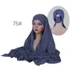 Conjunto de Chapéu Tubo 100% Algodão e Lenço de Cabeça 100% Algodão, Boné Base de Modal, Lenço Longo de Algodão Puro Modal Conjunto de Duas Peças Combinação