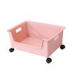 Caja de Almacenamiento para Libros Estudiante Aula Debajo de la Mesa con Ruedas y Asa Engrosada Dormitorio Escritorio Mochila Escolar Caja de Almacenamiento Caja de Almacenamiento