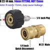 Conector Rápido para Lavadora de Alta Pressão M22 14mm para 1/4 de Polegada 3/8 de Polegada Adaptador de Mangueira de Pistola de Pulverização Bomba