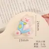 Acessórios para Joias DIY Desenho Animado Porco Fofo Grampo de Cabelo Feito à Mão Ímã de Geladeira Cola Creme Acessórios de Decoração para Joias