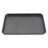 Bandeja rectangular antiadherente para horno de venta al por mayor de fábrica, base poco profunda, bandeja para hornear galletas, herramientas para hornear, en stock