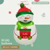 Nueva Serie de Decoración para Fiesta Navideña Mini Muñeco de Nieve, Anciano, Reno, Árbol de Navidad Globos de Papel de Aluminio Serie Navideña