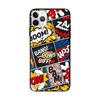 16 Capa de Celular Cartoon Graffiti Moderna 17 Adequada para Capa Apple 14 Pro Max 13 Capa Macia Anti-Queda Fosca 15