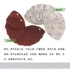 Papel de Lija Rojo Triangular 98*140mm 5 Agujeros Forma Especial Papel de Lija Autoadhesivo Papel de Lija de Felpa Carpintería Metal Pulido Papel de Lija