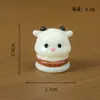 Miniatura Creativa de Dibujos Animados Raccoon Hamburguesa Figura Decoración DIY Accesorio Mini Adorno de Escritorio