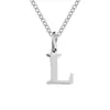 Nuevo Collar de Acero Inoxidable de 26 Letras de Amazon, Cadena para Clavícula Moderna y Versátil, Collar para Pareja con Apellido en Stock