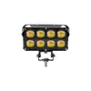 Nuevo Foco para Motocicleta con 8 Ojos, Ventilador, Faro LED de Doble Color, Luz Alta y Baja, Súper Brillante, Doble Fila, Alta Potencia