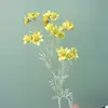 Cosmos Estrellado Tallo Único Múltiples Cabezas Flor Artificial Arreglo de Flores de Seda para Exhibición en Sala de Estar y Decoración de Bodas