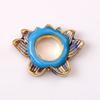 Nuevo aleación gota de aceite doble capa pasador accesorios diy imitación cloisonné azul antiguo pulsera collar joyería