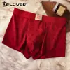 Cueca Masculina Vermelha Grande, Boxer de Algodão Puro Cintura Média, Boxer Masculino Tamanho Grande, Roupa Íntima Vermelha para o Ano do Coelho, Roupa Íntima Vermelha Masculina