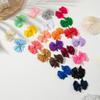 Cross-border 3 polegadas Solid Color Bow Hairpin Amazon Hot Selling Baby Rib Band Duckbill Clip Acessórios para o cabelo