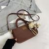 Bolso cruzado para mujer, invierno 2024, de ante, retro, portátil, pequeño, cuadrado, texturizado, moderno, bandolera de hombro.