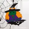 Día de Halloween Disfraces Accesorios Fieltro Calavera Fantasma Decoración Festiva Suministros Colgante Centro Comercial Ventana Calabaza Bruja Colgante