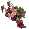 Amazon Arreglo Floral de Flor de la Mañana de 11 Ramas para Jardín Exterior, Sala de Estar, Decoración del Hogar, Decoración de Plantas y Flores, Flor Artificial