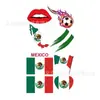 Decoraciones y Suministros para Aficionados de la Copa Mundial de Estados Unidos, Canadá y México, Set de Banderas Mexicanas, Suministros para Decoración de Fiestas y Eventos, Hecho a Medida