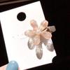 Accesorios para el cabello de niña francesa, horquilla con forma de pico de pato y flor pequeña de cristal, pinza para el cabello para mujer, tocado dulce de celebridades de Internet, pinza lateral para flequillo