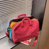 Bolsa de viaje para camping al aire libre, bolso de mano estilo montaña, gran capacidad, diseño color block, adecuada para salidas de primavera, natación y uso en el gimnasio, bolsa de almacenamiento