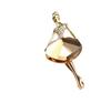 Joia nova mais vendida no Japão e na Coreia linda princesa bailarina temperamento broche pin de pedra grande venda direta da fábrica