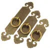 Muebles Antiguos Chinos Dinastía Ming y Qing Estantería Clásica Gabinete Armario Puerta de Gabinete de Cobre Puro Manija Plana de Cobre Manija Retro