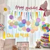 Globo de Puntos de Colores Transparente Macarrón Engrosado de 12 Pulgadas Cumpleaños Niños Foto Salida de Primavera