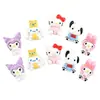 Pegatinas para Pasadores Sanrio Kuromi Temática de Perro Materiales Refrigerador DIY Pegamento Cremoso Caja de Papelería Kit de Material de Resina
