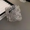 Pulsera de brazo de línea cruzada con diseño punk europeo y americano, pulsera de hip-hop y heavy metal, estilo minimalista, joyería única multicapa para mujer